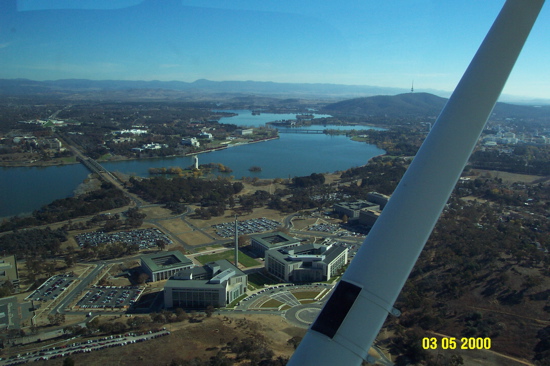 Canberra from above
