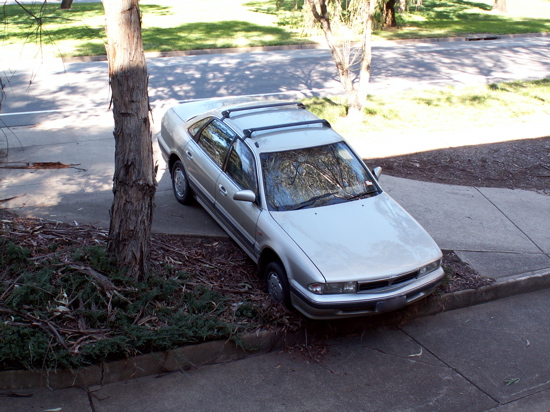 Bogged car