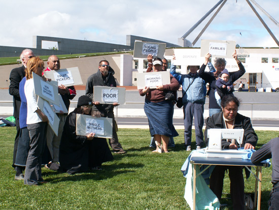 Sweatshop at IR protest